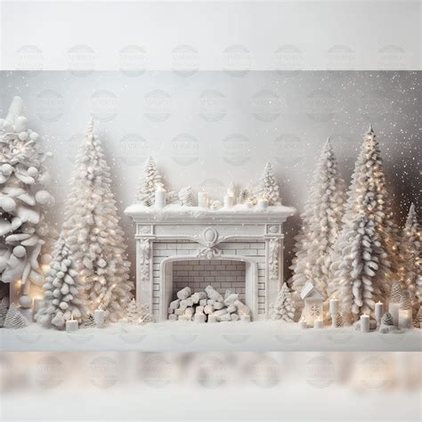 Classic White Christmas - Baby Printed Backdrops | Madras Prop Store