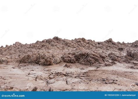 Pile Of Soil Isolated On White Background Stock Photography ...