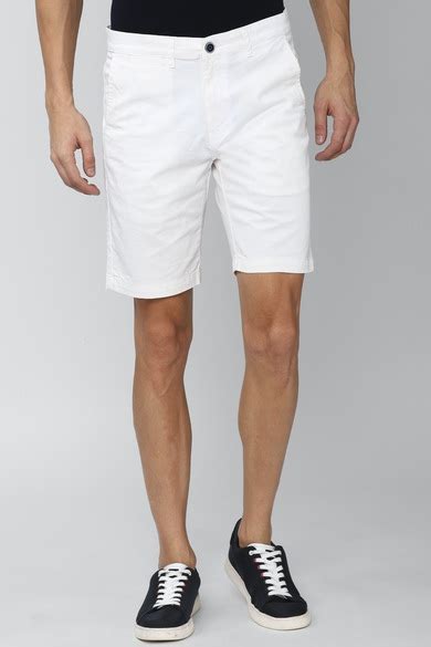 Buy Men White Solid Casual Shorts Online - 714923 | Peter England