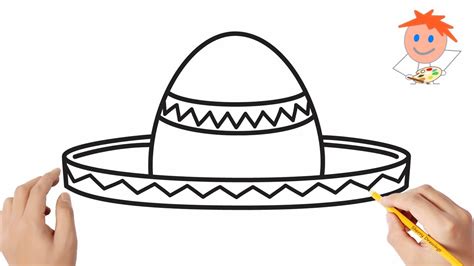 How to draw a sombrero | Easy drawings - YouTube