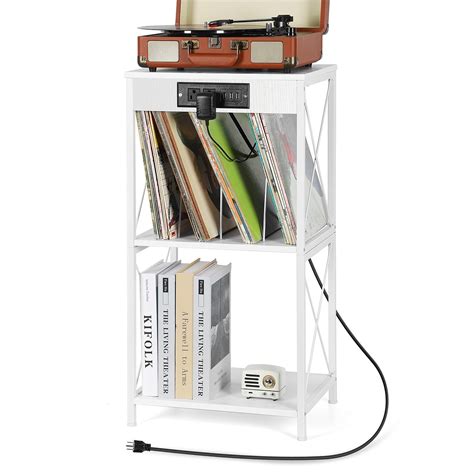 Snapklik.com : BTY White Record Player Stand