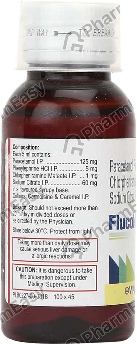 Flucold Syrup 60ml: Uses, Side Effects, Price & Dosage | PharmEasy