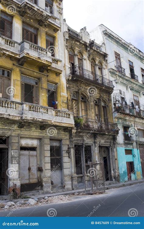 Crumbling Homes - Havana, Cuba Stock Image - Image of havana, exterior ...
