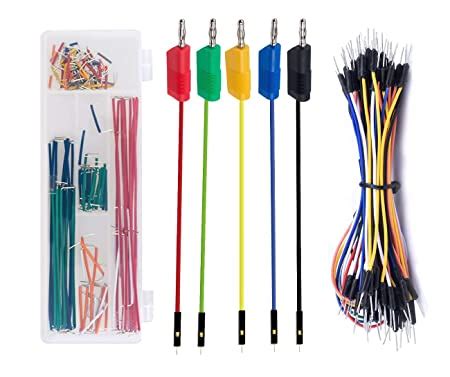 Makeronics Solderless Breadboard Jumper kit|5pcs Banana Plug To Jumper ...