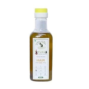 Buy Pure Lakdi Ghani Wood Pressed Hair Oil, Natural Ingredients, 250 ml ...