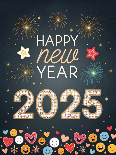 Happy New Year Emojis 2026 🎁🥳 Copy and Paste & Wish🎈 – SymbolsEmojis