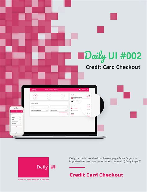 Daily UI #002 - Credit Card Checkout on Behance