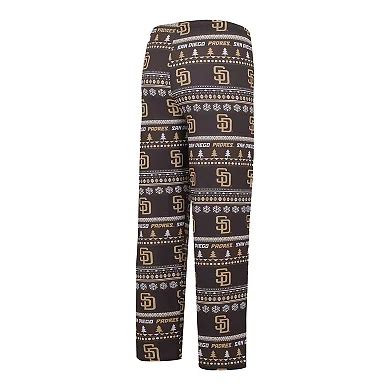 Men's Concepts Sport Brown San Diego Padres Knit Ugly Sweater Long ...