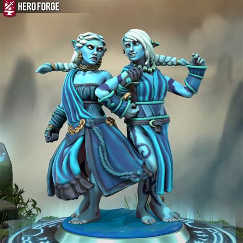 My Sea Elf DnD Character Annoying Her Sister : r/HeroForgeMinis