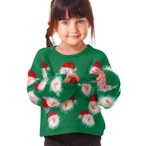 Generic Christmas Clothes Girl Sweater Funny Santa Funny Xmas Holiday ...