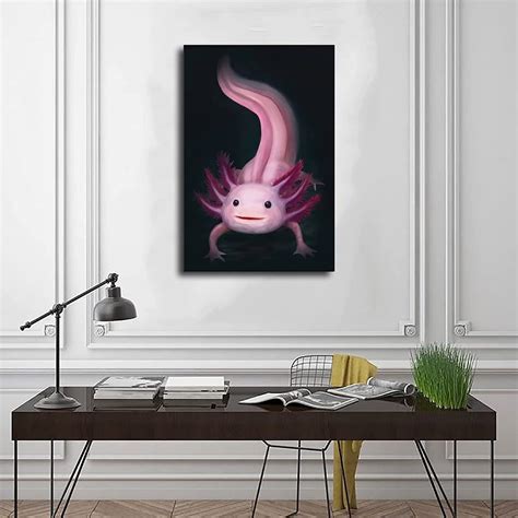 Buy YOLANCH AxoLOLtl Laughing Axolotl Funny Poster Kids Room Poster ...