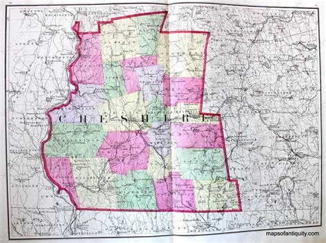 1877 - Cheshire County, New Hampshire - Antique Map – Maps of Antiquity