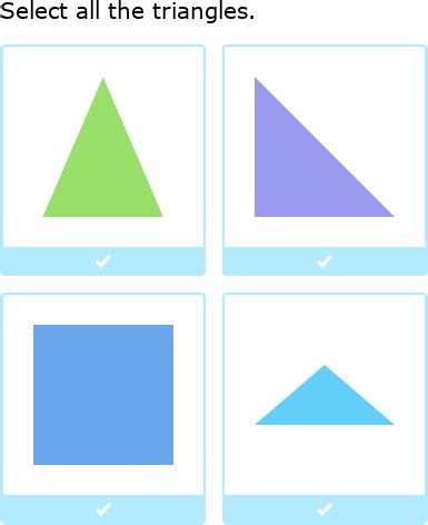 IXL - Triangles (Upper kindergarten maths practice)