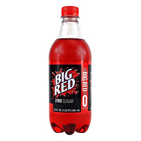 Big Red Soda 20 oz 24 Pack Bundle By Louisiana Pantry (Big Red Zero ...