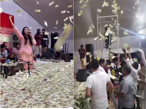 rupee rain on gujarat state minister in lokdayaro near gondal | મંત્રી ...