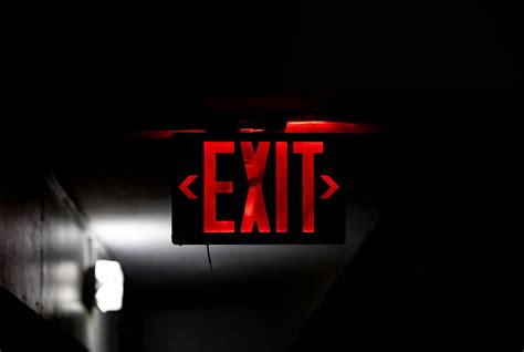 Image result for Cool Exit Sign