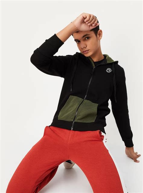 Buy Boys Colourblocked Hooded Sweatshirt Online at just Rs. 999.0 ...