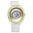 Buy Online Fastrack Bare Quartz Analog Skeleton Unisex Watch With Grey ...