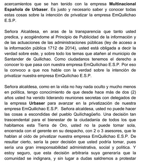 ALCALDESA LUCY AMPARO GUZMAN, HABLELE CLARO Y CON LA VERDAD AL PUEBLO ...