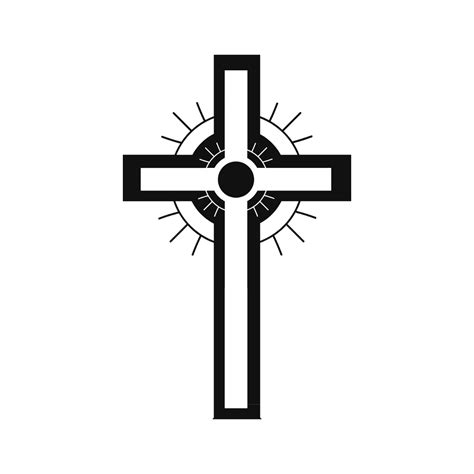 Christian Cross Clip Art Black And White Black Christian Clipart Free