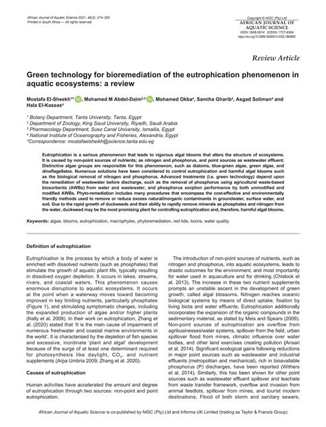 Green technology-for-bioremediation-of-the-eutrophication-phenomenon-in-aquatic-ecosystems-a ...