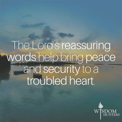 Reassuring Words - Wisdom Hunters