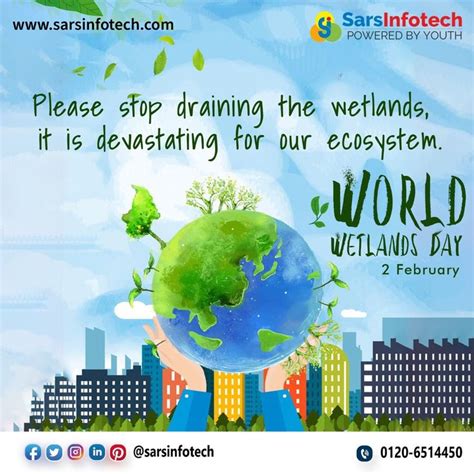 a poster with the words please stop drawing the wetlands, it is ...