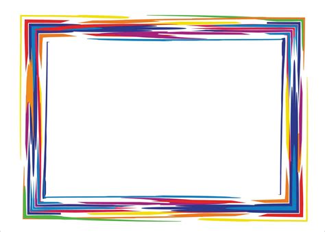 Vector colorful border or photo frame design collection 34788925 Vector ...