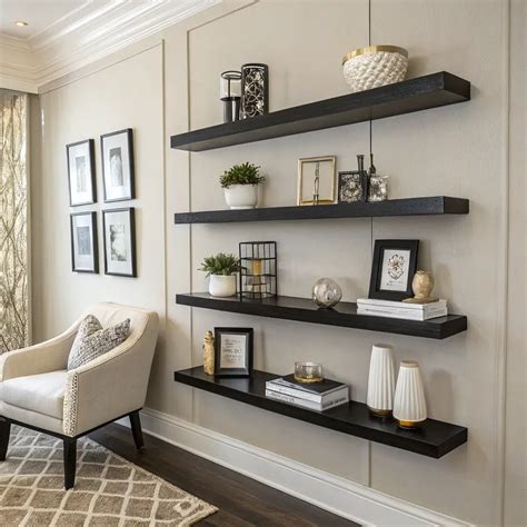 15 Stunning Staggered Floating Shelves Ideas for Modern Walls - Lawn ...