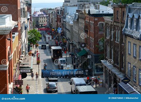 Old town of Quebec City editorial stock photo. Image of 2015street - 286876868