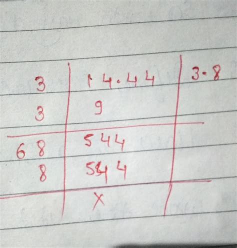 What is the Square root of 14.44 by long division method. - Brainly.in