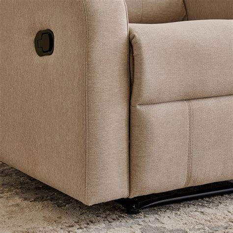 Buy Helios Toledo Fabric 1-Seater Recliner - Beige from Helios by Home ...