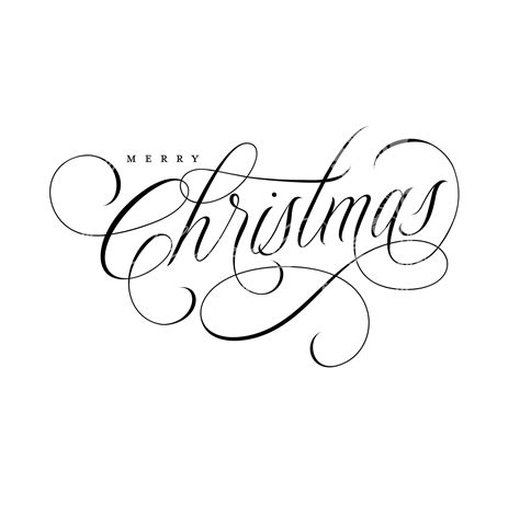 Beautiful, Elegant Merry Christmas script typography SVG digital file ...