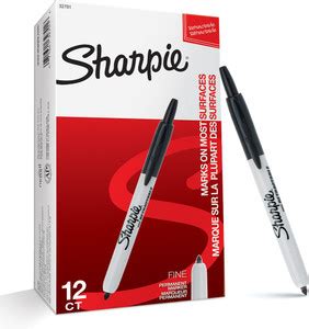 Flipkart.com | Sharpie RETRACTABLE FINE O S BLACK - 12 Markers