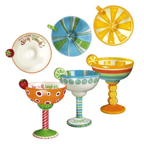 Buy Grasslands Road Studio 100 I'm Tipsy! Tipsy-Ritas! Message Margarita 8-Ounce Glasses with ...