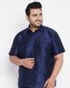 Buy Navy Blue Shirts for Men by Vastramay Plus Online | Ajio.com