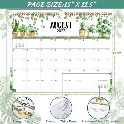 Calendar 2023-2024 - Jul. 2023 - Dec. 2024, | Ubuy India