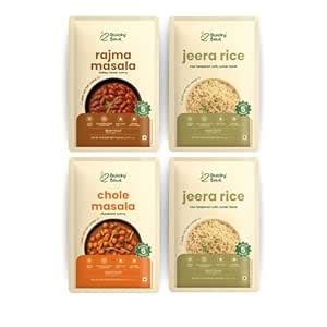 QuickyBowl Ready to Eat Meal Combo: Rajma Masala + 2xJeera Rice ...