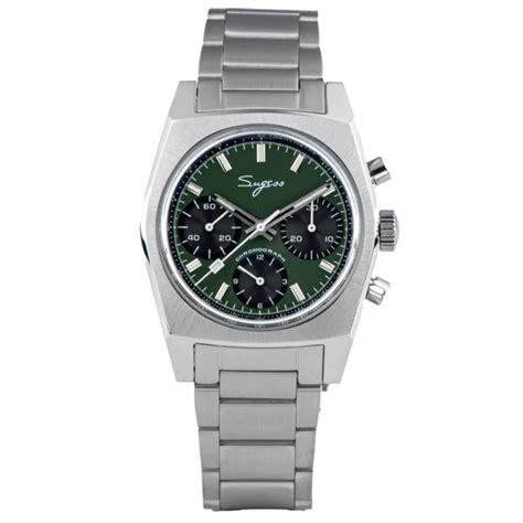 Chrono Heritage S419 Chronograph Green Dial – DREAM WATCHES