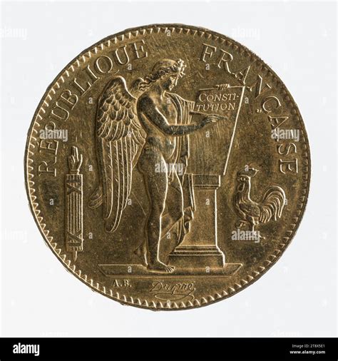 100-franc gold coin of the Third Republic, 1881, Dupré, Augustin or Auguste, Engraver in medals ...