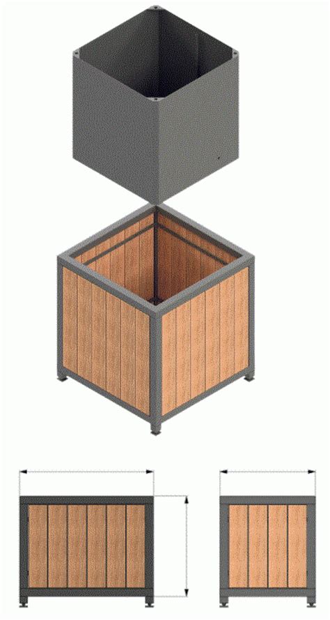 Actus Mobilier Urbain - Produit Jardinières Launa métal & bois 0.00 € (190.21)