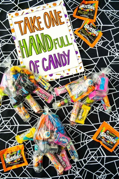 Free Printable Halloween Candy Bowl Signs - Play Party Plan
