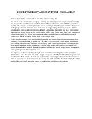 Image result for Event Essay Example
