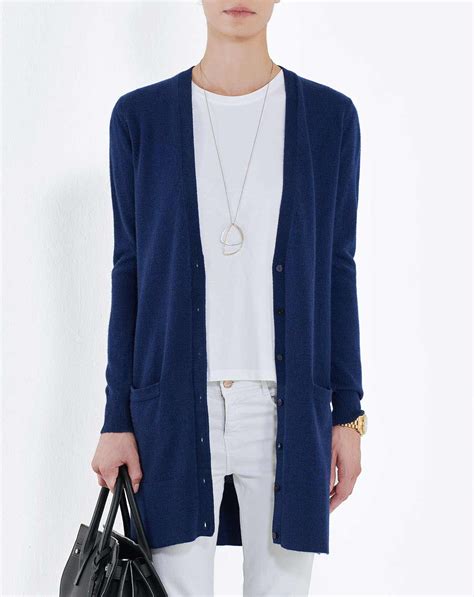 Blue Cardigan Sweater