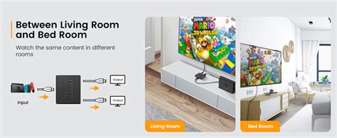 Buy Microware 4K@30Hz HDMI Splitter, HDMI Splitter 1 in 2 Out, HDMI2.0b ...