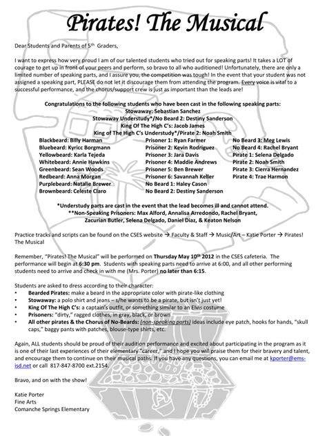 PPT - Pirates! The Musical PowerPoint Presentation, free download - ID ...