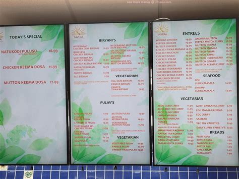 Online Menu of Savera Indian Kitchen Restaurant, Irving, Texas, 75038 ...