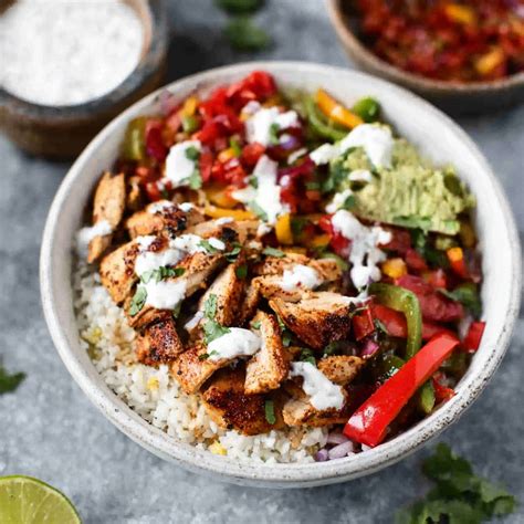 Chicken Fajita Bowls Recipe - all moms recipes