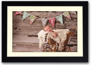 Baby Sleeping On Wooden Rack Fine Art Print - Children posters in India ...