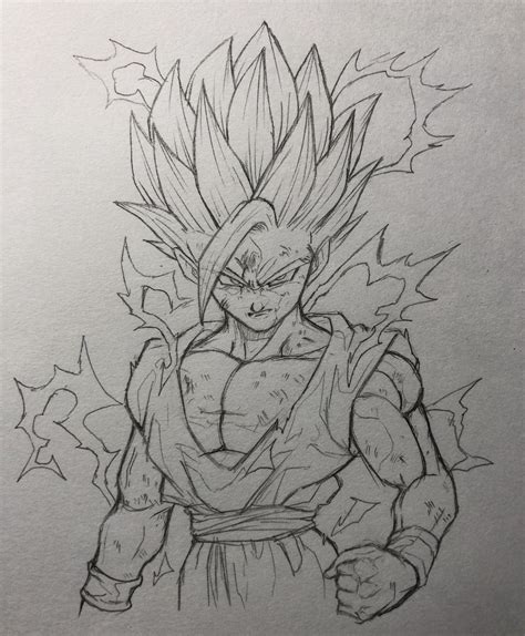 Pencil Drawing Of Dragon Ball Z